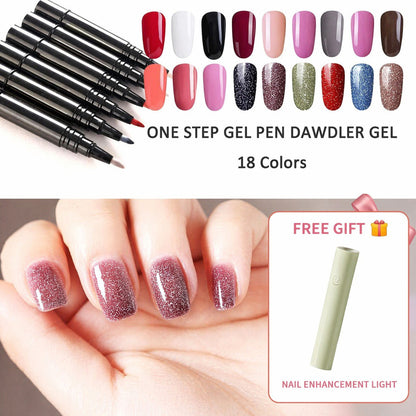 💅 Limited Time Buy 1 Get 1 Free - £9.99! ✨One Step Nail Gel Pen🎨Free handheld mini UV nail lamp💡
