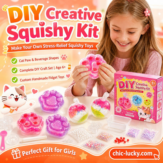 🐱🔥LAST DAY SALE ONLY ￡15.99!!🧊 DIY Fried Ice Squishy Toy Kit – Cat claw design, squishy fun & creative – Perfect for sensory play & stress relief for kids ✨ 10