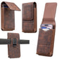 ⏳🏆LAST DAY SALE: ￡7.99!! ⚡Big Discount | Waist Belt Cell Phone Pouch 📱 Multi-Pocket Leather Holster with Card Holder