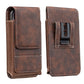 ⏳🏆LAST DAY SALE: ￡7.99!! ⚡Big Discount | Waist Belt Cell Phone Pouch 📱 Multi-Pocket Leather Holster with Card Holder