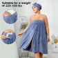 🎉HOT SALE 50% OFF🎁Plus Size Adjustable Oversized Wrap Bathrobe Set