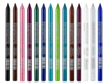 💥World Famous 5x Sold Out🔥🌈14-Pack Waterproof Colored Gel Eyeliner Pencil – Metallic & Shimmer Finishes, Smudge-Proof（Pencil sharpener color is random）