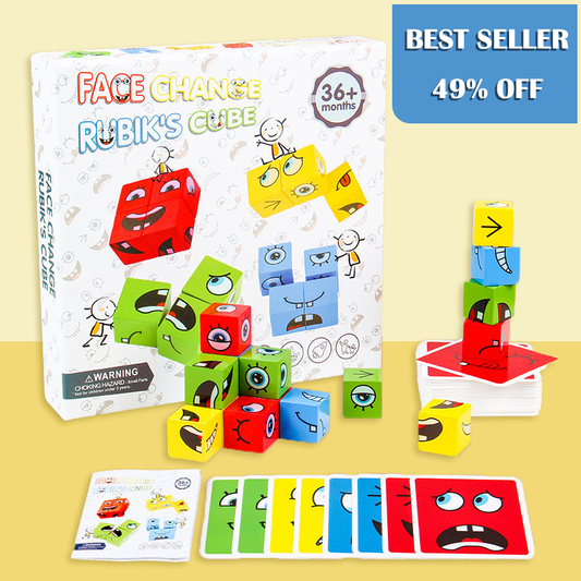 🎄Christmas Sale 70% OFF!!🎁5D Puzzle Educational Faces Changing Family Game🧩