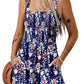 ⏰Hot Sale 50% Off-Women's Summer Square Neck Sleeveless Loose Casual Shorts Smocked Rompers(🔥Buy 2 get 5% off & Free shipping)
