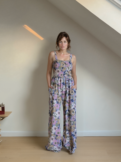 🏖️Summer Hot Sale 50% OFF🌼Women’s Casual Print Sleeveless Overalls Jumpsuits