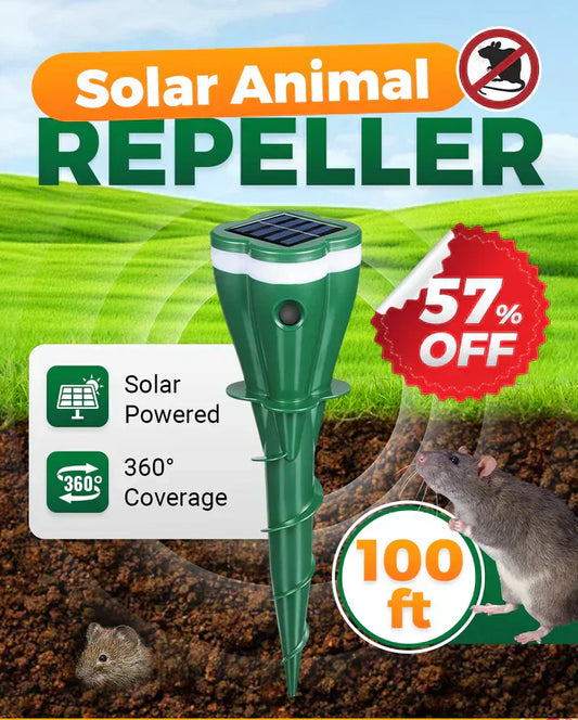🏆Hot Sale 57% OFF⚡50K+ SOLD!☘️Solar Powered Waterproof Animal Repellent