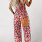 🏖️Hot Sale 50% OFF🌼Women’s Casual Print Sleeveless Overalls Jumpsuits 2