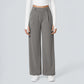 👖New arrival 40% OFF!💝Women's High Waisted Straight Leg Work Trousers with Side Pockets -✨Smart & Casual Look for Office and Beyond