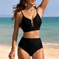 💕2026 Summer Hot Sale 70% OFF👙50K+ SOLD!👍Women's U-Wire Cutout Waisted 2 Piece Bikini Set Swimsuit