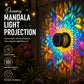 🔥This Week's Special Price ￡11.99 !!!🌞💡Solar Mandala Wall Light Outdoor Garden Fence Projector Lamp Patio Ambient Decor✨