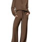 💝LAST DAY PROMOTION 50% OFF!!🎀Women's 2 Piece Casual Outfits Sweatsuit Set
