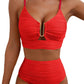 💕2026 Summer Hot Sale 70% OFF👙50K+ SOLD!👍Women's U-Wire Cutout Waisted 2 Piece Bikini Set Swimsuit