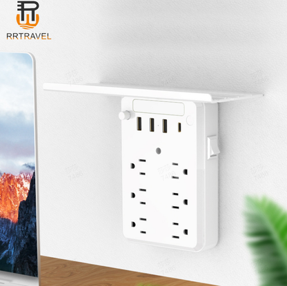 🏆Flash Sale⚡ 50K+ SOLD! 🎁Wall Outlet Extender with Shelf Night✨