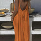 💕💖LAST DAY SALE 50% OFF!💃Women's Solid Color Backless Cami Dress