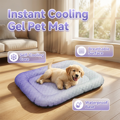 🔥Summer Hot Sale -Only £9.99!!⚡50K+ SOLD!❄️Pet Cooling Pad Mat for Dogs and Cats - ✅Breathable Soft Sleeping Cushion for Indoor Floors Sofas🛋️|Car Travel🚗| Washable Multiple Sizes Available☀️🐶🐱
