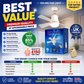 🏆LAST DAY SALE 49% OFF🔥SmartBreez™ 40W LED Ceiling Fan Light – 20.5” Ultra-Quiet with Remote 🎯 | E27 + FREE B22 Adapter 🔌 | For Bedroom 😴, Kitchen 👩‍🍳 & Garage 🛠️ – UK Ready! 🇬🇧