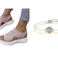 👡50% OFF NOW ! 💐 Women's Breathable Knit Platform Sandals – Air-permeable knit upper, cushioned sole & lightweight comfy summer footwear ✨ 2