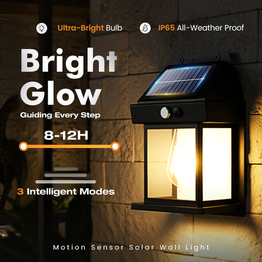🎁💥LAST DAY SPECIAL PRICE!-￡7.99!!✨🎄50K+ SOLD! 🎁💡SOLAR WALL LIGHT - Motion Sensor & Weatherproof