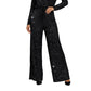 ⏰LAST DAY SALE 50% OFF🥰Women's Sequin Sparkle Wide Leg Pants with Elastic Waistband