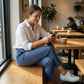 ⏳LIMITED OFFER 70% OFF🌞Women’s Fitted High-Waisted Zip-Pocket Trousers - 👖Lightweight, Breathable, Soft 26\"/27\" Ankle Pants with Zipper Pockets