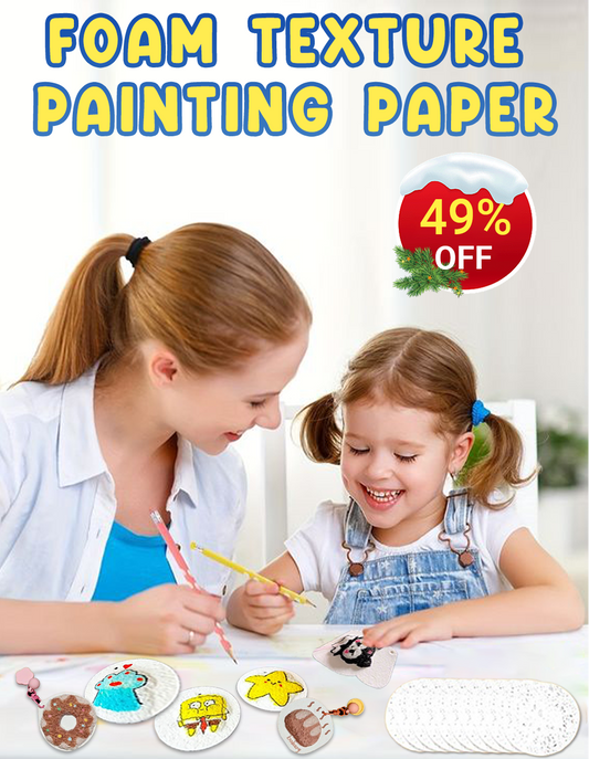 🔥Last Day 50% OFF😃 Great Activity Idea! – Magic 3D Foam Texture Painting Kit 🎨✨