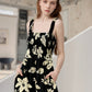 ⏰Hot Sale 50% Off-Women's Summer Square Neck Sleeveless Loose Casual Shorts Smocked Rompers(🔥Buy 2 get 5% off & Free shipping)