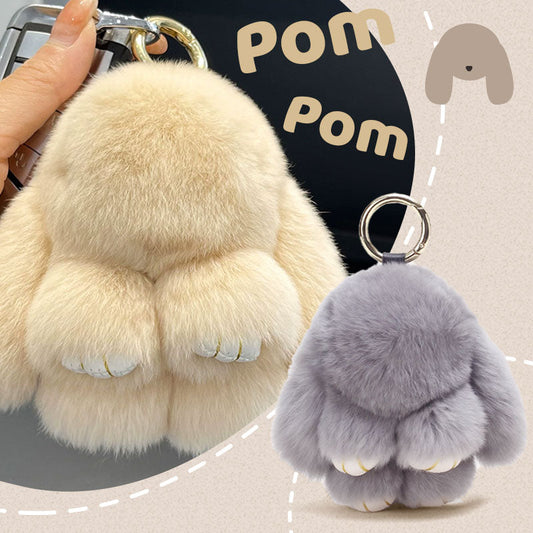 ⏳LAST DAY SALE: ￡6.99!!🐰Handmade Soft Bunny PomPom Charms 3