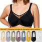 ⏳Hot Sale Only £7.99!!!💐🖤Women's Elegant Sheer Full Coverage Plus Size Bra 4