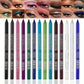 💥World Famous 5x Sold Out🔥🌈14-Pack Waterproof Colored Gel Eyeliner Pencil – Metallic & Shimmer Finishes, Smudge-Proof（Pencil sharpener color is random）