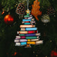 🎄📚✨Christmas Book Tree Suncatcher Ornament