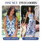 💥 Special Sale 49% OFF💥 V Neck Lace Up Printed One Piece Swimsuit and Skirt