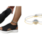 👡50% OFF NOW ! 💐 Women's Breathable Knit Platform Sandals – Air-permeable knit upper, cushioned sole & lightweight comfy summer footwear ✨ 2