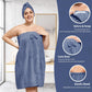 🎉HOT SALE 50% OFF🎁Plus Size Adjustable Oversized Wrap Bathrobe Set