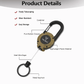 ⏳🏆LAST DAY SALE: ￡7.99!! 🎁Buy 1 Get 1 Free🔥🔑Retractable Carabiner Keychain – 65cm steel lanyard, 100,000 pull cycles. Lightweight & sturdy.