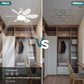 🌬️Surprise Price: Only £16.99!!🔥SmartBreez™ 40W LED Ceiling Fan Light – 20.5” Ultra-Quiet with Remote 🎯 | E27 + FREE B22 Adapter 🔌 | For Bedroom 😴, Kitchen 👩‍🍳 & Garage 🛠️ – UK Ready! 🇬🇧