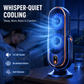 🥳2026 HOT SALE🥳💞50K+ SOLD!💨🌙 50% OFF! Portable Table Fan – 5 speeds, ultra‑quiet, gentle breeze. Perfect for bedroom or office. Stay cool without noise! 😴✨