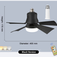 🌬️Surprise Price: Only £16.99!!🔥SmartBreez™ 40W LED Ceiling Fan Light – 20.5” Ultra-Quiet with Remote 🎯 | E27 + FREE B22 Adapter 🔌 | For Bedroom 😴, Kitchen 👩‍🍳 & Garage 🛠️ – UK Ready! 🇬🇧