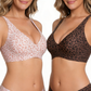 💗LAST DAY SALE 50% OFF⚡50K+ SOLD!💕 Jelly Wireless Womens Comfortable Wireless Bras Push Up Bralettes Seamless Tshirts Bras Deep V Everyday Bras