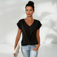 🔥2025 LAST DAY SALE 50% OFF💥BIG SALE💷Best Price👚Casual Short Sleeve Elegant V-neck Twist Tee