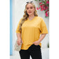 🌷2026 Summer Sale 50% OFF☀️Tankaneo Women's Plus Size V Neck T Shirts Summer Half Sleeve Tees Casual Loose Fit Cotton Tunic Top