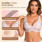 💗LAST DAY SALE 50% OFF⚡50K+ SOLD!💕 Jelly Wireless Womens Comfortable Wireless Bras Push Up Bralettes Seamless Tshirts Bras Deep V Everyday Bras
