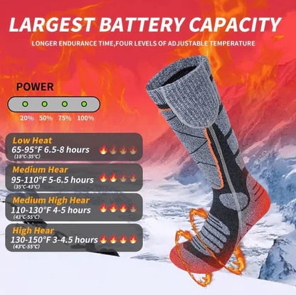 🎅LAST DAY SALE 50% OFF!!⚡50K+ SOLD!❄️Washable Rechargeable Heated Socks for Men & Women