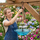 🔥💐SPRING DAY SALE- ONLY £10.99!!⚡50K+ SOLD!🐦Solar Cascade Hanging Bird Bath Fountain