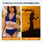 👙2026 New Type 49% OFF💥👙High Waisted Tummy Control Color Block Bikini Sets3