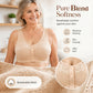 ⏳Hot Sale Only £7.99!!!🖤⏰Comfortable Wireless Front Closure Breathable Cotton Lifting Bra for Seniors