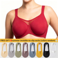 ⏳Hot Sale Only £7.99!!!💐🖤Women's Elegant Sheer Full Coverage Plus Size Bra 4