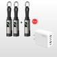 ⏳💥Final 3 hours-￡7.99!!🔌 4-in-1 Charging Cable with Digital Display & Keychain – Fast-Charging, Kink-Resistant & Compact