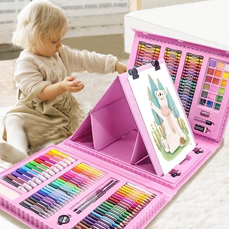 🎁Christmas Gift Idea 49%🎄208pc Drawing Kit Colouring Art Set💥