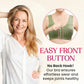 ⏳Hot Sale Only £7.99!!!🖤⏰Comfortable Wireless Front Closure Breathable Cotton Lifting Bra for Seniors