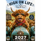 🔥New Hot Selling-60% Off!!🐮2027 Funny Highland Cow Wall Calendar | A4 Hanging Calendar | Designed by Isabel Kline